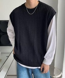 Anchor Smith | オーバーサイズメッシュニットベスト(ベスト)