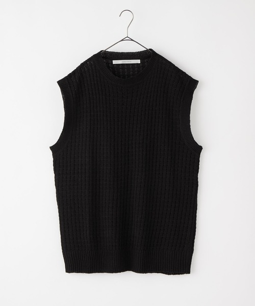 Anchor Smith（アンカー スミス）の「オーバーサイズメッシュニットベスト（ベスト・メンズ・アイボリー/ブラック・XL/L/M）」の22枚目の写真