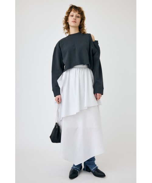 moussy トップス セール】SHOULDER CUT CROPPED トップス（Tシャツ/カットソー