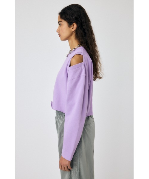 moussy トップス セール】SHOULDER CUT CROPPED トップス（Tシャツ/カットソー