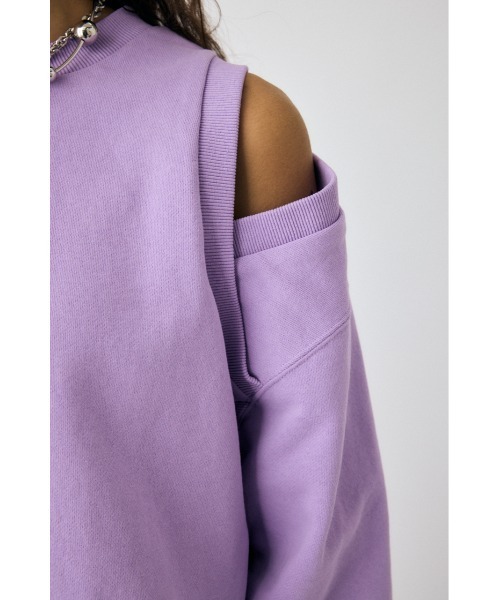 セール】SHOULDER CUT CROPPED トップス（Tシャツ/カットソー