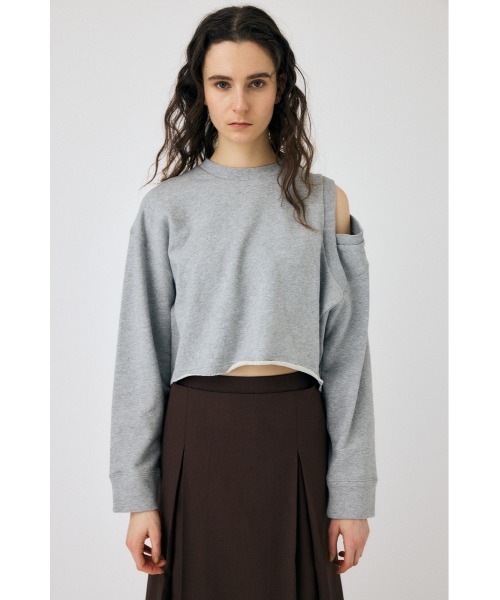 moussy トップス セール】SHOULDER CUT CROPPED トップス（Tシャツ/カットソー