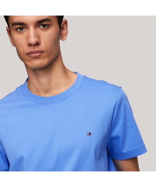 TOMMY HILFIGER(トミーヒルフィガー)の「ラグジュアリーインターロックTシャツ(Tシャツ/カットソー・メンズ・ベージュ/ブルー/ベージュ系その他/ブルー系その他・LARGE/MEDIUM/SMALL/X-LARGE)」の7枚目の写真