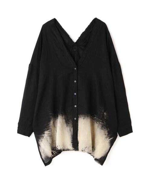 KMRii（ケムリ）の「KMRii/ケムリ/Discharged Linen Kimono Shirt（シャツ/ブラウス・レディース・ブラック・1）」の11枚目の写真