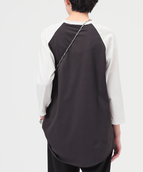 AP STUDIO（エーピーストゥディオ）の「ラグランTシャツ（Tシャツ/カットソー・レディース・ブラウン/グレー・FREE）」の16枚目の写真