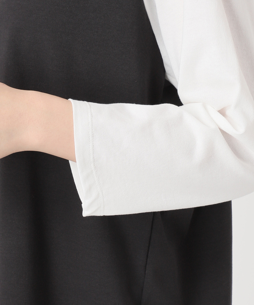 AP STUDIO（エーピーストゥディオ）の「ラグランTシャツ（Tシャツ/カットソー・レディース・ブラウン/グレー・FREE）」の9枚目の写真