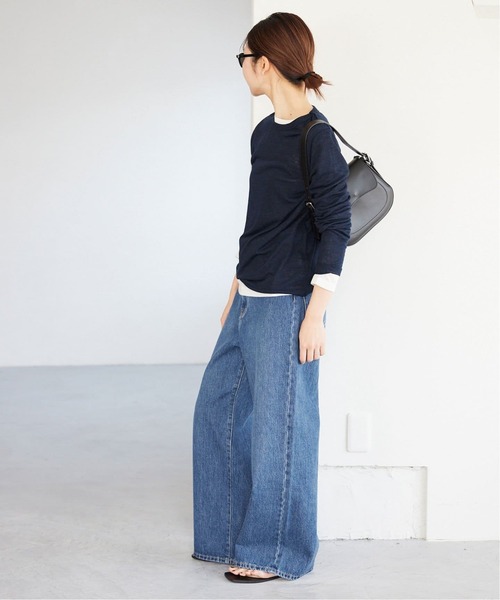 SLOBE IENA LE DENIM バギーパンツ 38 サックスブルー LE DENIM バギーパンツ SLOBE IENA サックスブルー 38 - メルカリ