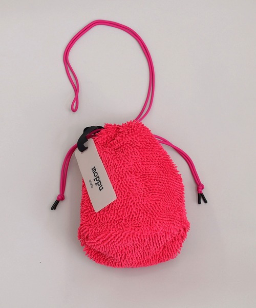 COOCO（クーコ）の「【ｍｏｐｐｕ】　ふわふわ素材の巾着ショルダーバッグ（ショルダーバッグ・レディース・イエロー/ピンク/オフホワイト/ブルー/グレー・9）」の18枚目の写真