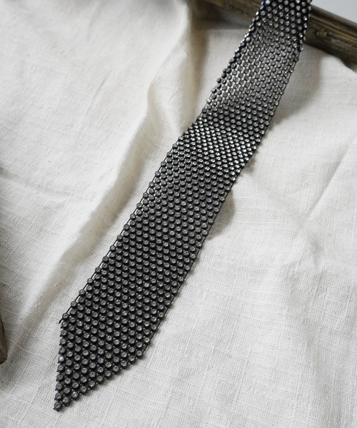 Port（ポート）の「ラインストーン メッシュ ネクタイ_（ネクタイ・レディース・ブラック/ホワイト・FREE）」の3枚目の写真