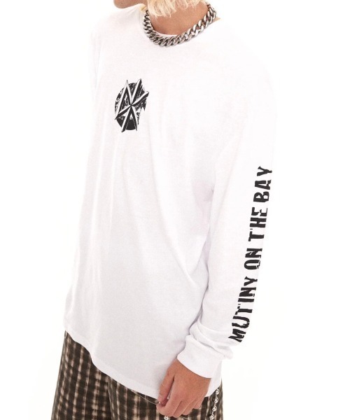 Basic Pleasure Mode(ベーシックプレジャーモード)の「ストリートファッション Y2Kファッション Basic Pleasure Mode ベーシックプレジャーモード DEAD KENNEDYS LICENSE L/S TEE 長袖トップス 長袖Tシャツ プリントTシャツ ロンT オーバーサイズ(Tシャツ/カットソー・メンズ・ホワイト・L/M)」の8枚目の写真