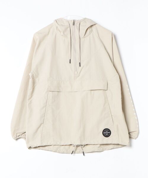UNDER ARMOUR(アンダーアーマー)の「アンダーアーマー UA ナイロン アノラック(ナイロンジャケット・レディース・ベージュ/ブルー・S/L/XL/M)」の1枚目の写真