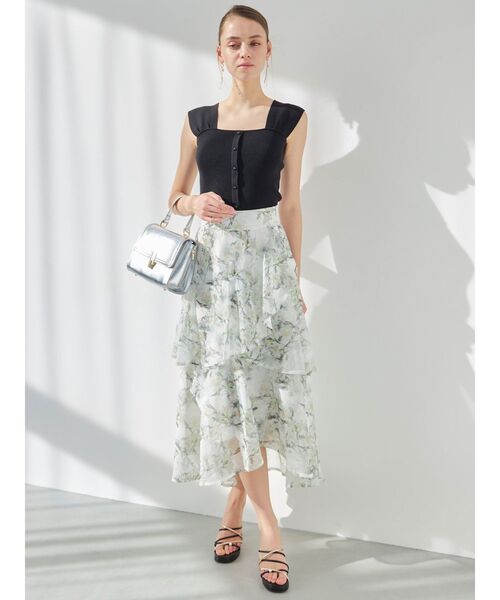 MERCURYDUO（マーキュリーデュオ）の「2WAYプチスリーブコンパクトニット（ニット/セーター・レディース・ブラック/レッド/オフホワイト/ベビーピンク・FREE）」の12枚目の写真