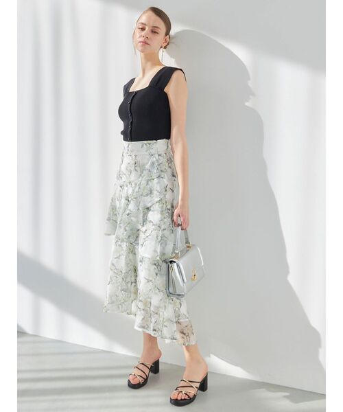 MERCURYDUO（マーキュリーデュオ）の「2WAYプチスリーブコンパクトニット（ニット/セーター・レディース・ブラック/レッド/オフホワイト/ベビーピンク・FREE）」の14枚目の写真