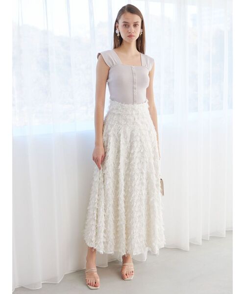 MERCURYDUO（マーキュリーデュオ）の「2WAYプチスリーブコンパクトニット（ニット/セーター・レディース・ブラック/レッド/オフホワイト/ベビーピンク・FREE）」の16枚目の写真