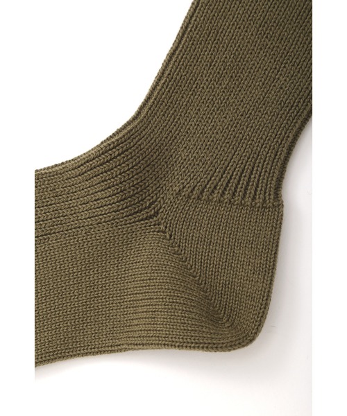 MHL.(エムエイチエル)の「MHL SPORT SOCK(ソックス/靴下・メンズ・チャコール/オリーブ/ホワイト・FREE)」の5枚目の写真