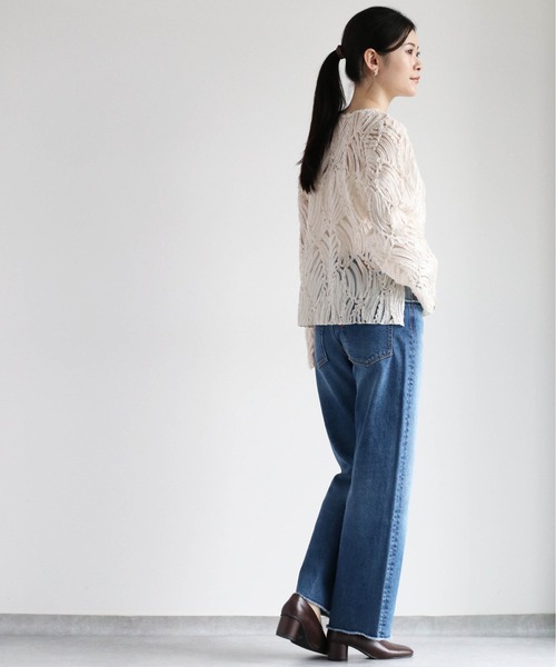 cepo(セポ)の「バテンレースシャツ(シャツ/ブラウス・レディース・オフホワイト/ブラック・M)」の6枚目の写真