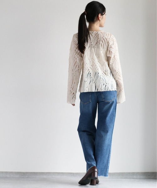 cepo(セポ)の「バテンレースシャツ(シャツ/ブラウス・レディース・オフホワイト/ブラック・M)」の5枚目の写真