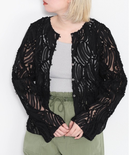 cepo(セポ)の「バテンレースシャツ(シャツ/ブラウス・レディース・オフホワイト/ブラック・M)」の20枚目の写真