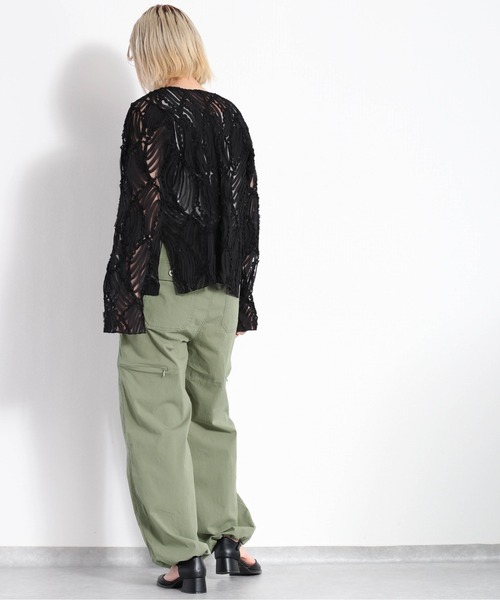 cepo(セポ)の「バテンレースシャツ(シャツ/ブラウス・レディース・オフホワイト/ブラック・M)」の12枚目の写真