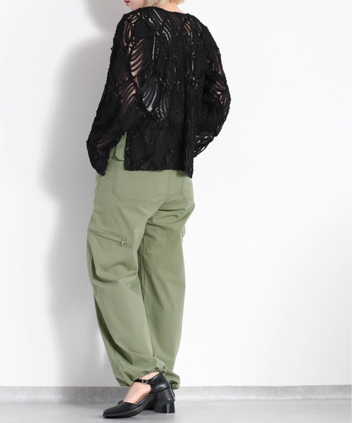 cepo(セポ)の「バテンレースシャツ(シャツ/ブラウス・レディース・オフホワイト/ブラック・M)」の15枚目の写真