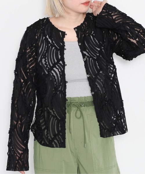 cepo(セポ)の「バテンレースシャツ(シャツ/ブラウス・レディース・オフホワイト/ブラック・M)」の19枚目の写真
