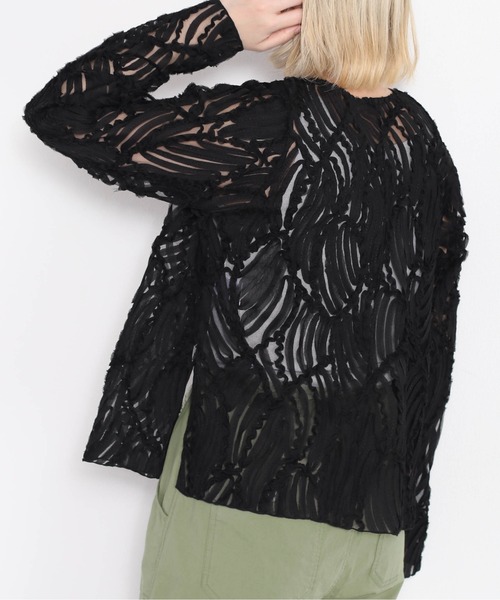 cepo(セポ)の「バテンレースシャツ(シャツ/ブラウス・レディース・オフホワイト/ブラック・M)」の18枚目の写真