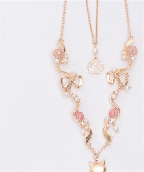 axes femme(アクシーズファム)の「猫モチーフ×リボンネックレス(ネックレス・レディース・シルバー/ゴールド・FREE)」の10枚目の写真