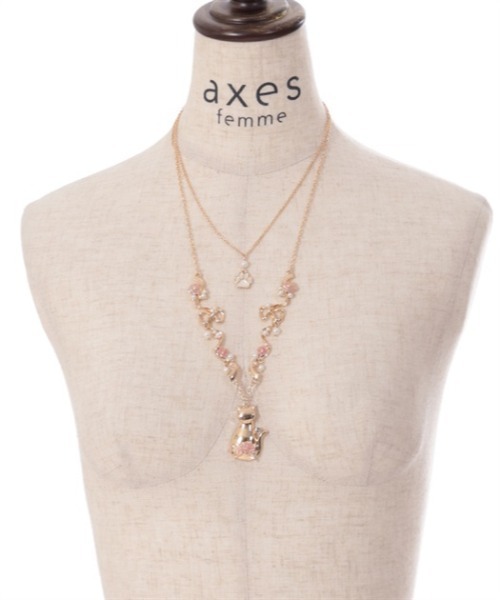 axes femme(アクシーズファム)の「猫モチーフ×リボンネックレス(ネックレス・レディース・シルバー/ゴールド・FREE)」の15枚目の写真