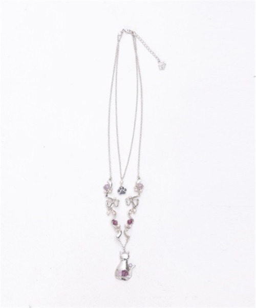 axes femme(アクシーズファム)の「猫モチーフ×リボンネックレス(ネックレス・レディース・シルバー/ゴールド・FREE)」の16枚目の写真