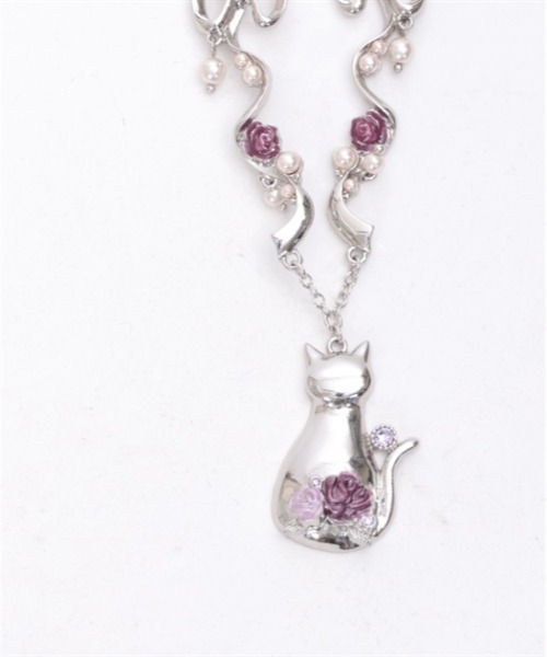 axes femme(アクシーズファム)の「猫モチーフ×リボンネックレス(ネックレス・レディース・シルバー/ゴールド・FREE)」の20枚目の写真