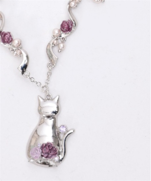 axes femme(アクシーズファム)の「猫モチーフ×リボンネックレス(ネックレス・レディース・シルバー/ゴールド・FREE)」の21枚目の写真