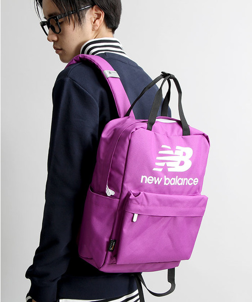 NEW BALANCE（ニューバランス）の「WEGO/ new balanceコーデュラバックパック（バックパック/リュック・メンズ・ネイビー/ブルー/パープル/イエロー/ブラック・FREE）」の4枚目の写真