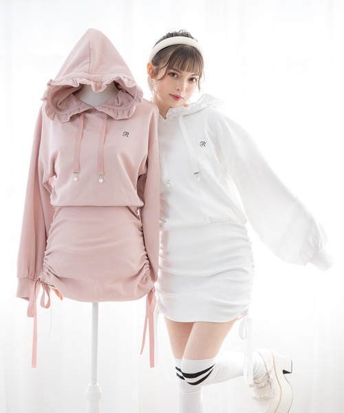 サイドドロストパーカーワンピ（ワンピース）｜DearMyLoveRose（ディア