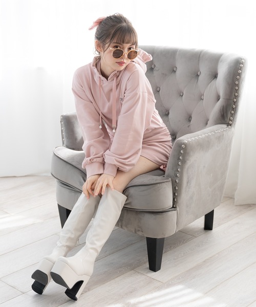 セール】サイドドロストパーカーワンピ（ワンピース）｜DearMyLoveRose