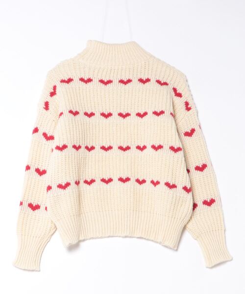 RiLi（リリ）の「ハートニットトップス【RL】（ニット/セーター・レディース・アイボリー・FREE）」の2枚目の写真