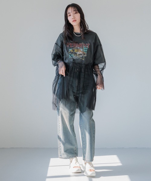 ロージーモンスターwarmy ruffleチュニック グレー ロージーモンスターwarmy ruffleチュニック グレー レディース