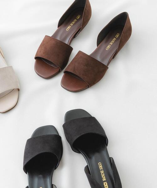 RODE SKO（ロデスコ）の「『MADE IN JAPAN』セパレートフラットサンダル（サンダル・レディース・ベージュ/ブラウン/ブラック・36/37/38）」の22枚目の写真