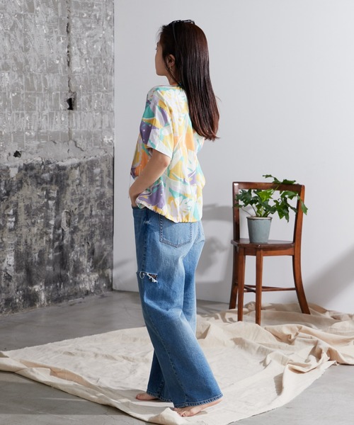 Franklin Climbing（フランクリンクライミング）の「【Retreat】ワイドシルエットドロストシャツ【PEPALLAMAコラボ】（シャツ/ブラウス・レディース・アイボリー/その他・ONE SIZE）」の10枚目の写真