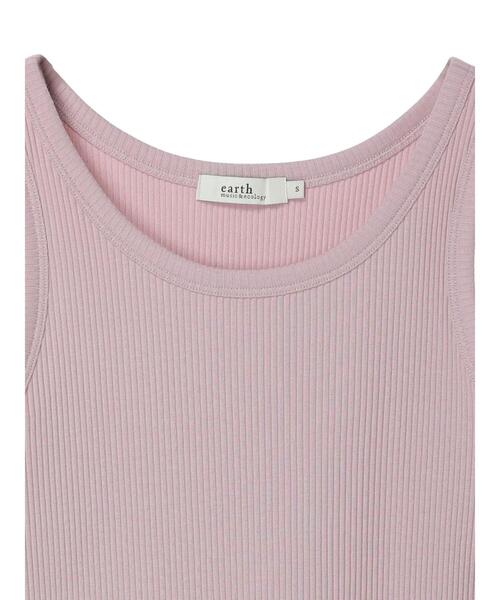 earth music&ecology（アースミュージックアンドエコロジー）の「ベーシックタンクトップ（インナーウェア/肌着・レディース・ピンク/その他9/オフホワイト/ブラック/ミント・M/S）」の19枚目の写真