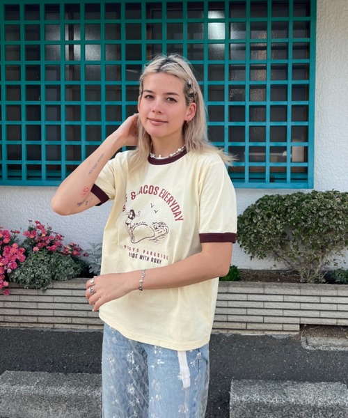 ゆ 　ROXY NEW YORK ベージュ 半袖サイズ ROXY NEW YORK ベージュ 半袖サイズ