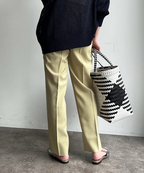 DouDou（ドゥドゥ）の「【新色追加】【WEB限定】テーパードパンツ（その他パンツ・レディース・ブラック/ベージュ/イエロー/チャコールグレー/ブルー/ピンク・38/36）」の15枚目の写真