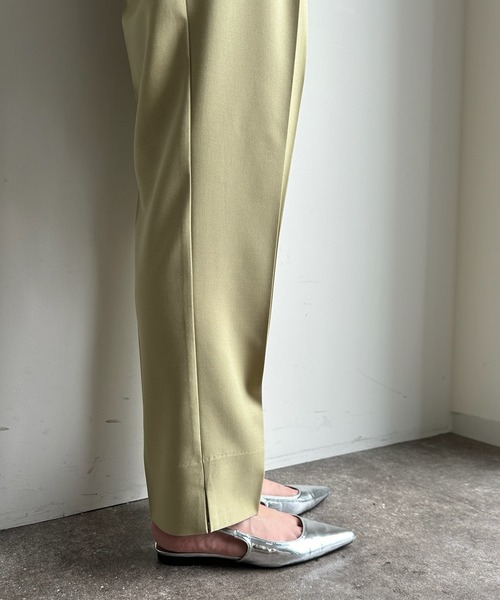 DouDou（ドゥドゥ）の「【新色追加】【WEB限定】テーパードパンツ（その他パンツ・レディース・ブラック/ベージュ/イエロー/チャコールグレー/ブルー/ピンク・38/36）」の22枚目の写真