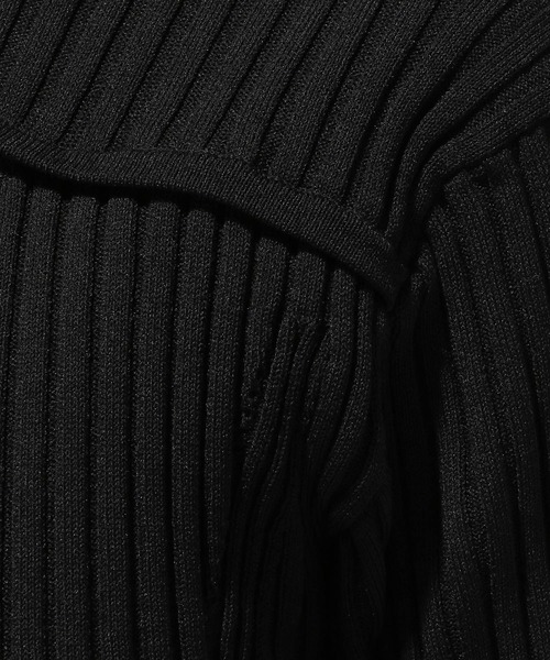 HARE(ハレ)の「フロントアキメタルニット(HARE)(ニット/セーター・レディース・ブラック/レッド・FREE)」の12枚目の写真