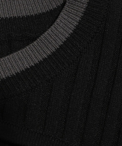 HARE(ハレ)の「フロントアキメタルニット(HARE)(ニット/セーター・レディース・ブラック/レッド・FREE)」の11枚目の写真
