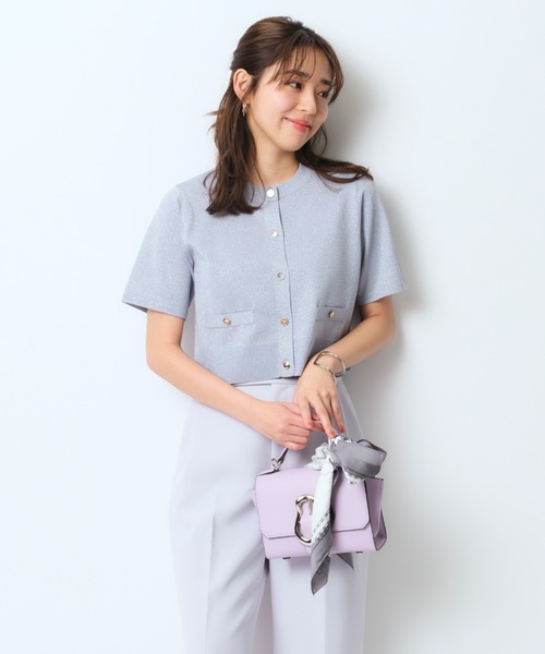 JUSGLITTY（ジャスグリッティー）の「半袖ジャケットライクラメカーデ