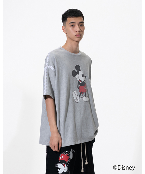DISCOVERED(ディスカバード)の「DISCOVERED “Disney Collection”<Mickey> Shell Stitch S/S Cutsewn(Tシャツ/カットソー・メンズ・ブラック/ホワイト・3)」の12枚目の写真