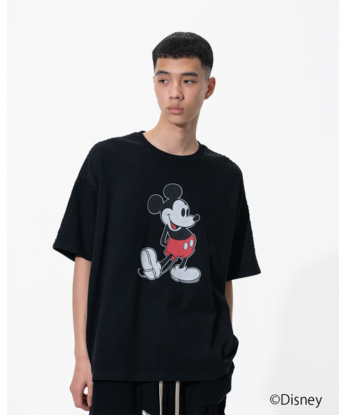 DISCOVERED(ディスカバード)の「DISCOVERED “Disney Collection”<Mickey> Shell Stitch S/S Cutsewn(Tシャツ/カットソー・メンズ・ブラック/ホワイト・3)」の14枚目の写真