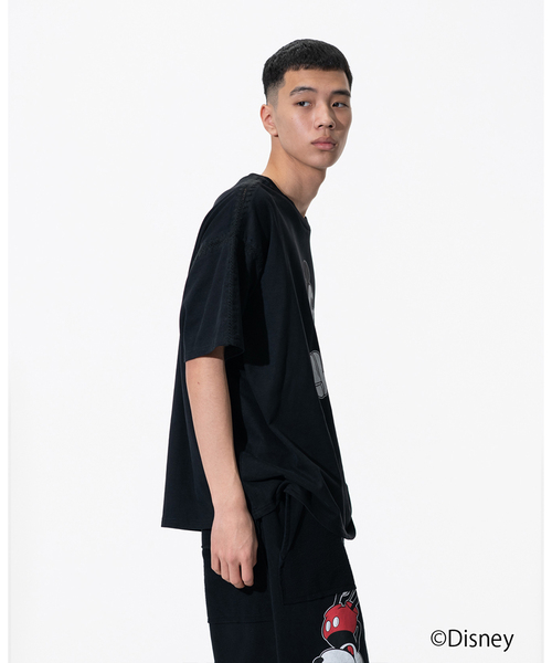 DISCOVERED(ディスカバード)の「DISCOVERED “Disney Collection”<Mickey> Shell Stitch S/S Cutsewn(Tシャツ/カットソー・メンズ・ブラック/ホワイト・3)」の17枚目の写真