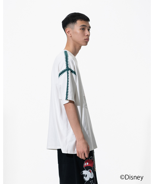 DISCOVERED(ディスカバード)の「DISCOVERED “Disney Collection”<Mickey> Shell Stitch S/S Cutsewn(Tシャツ/カットソー・メンズ・ブラック/ホワイト・3)」の10枚目の写真