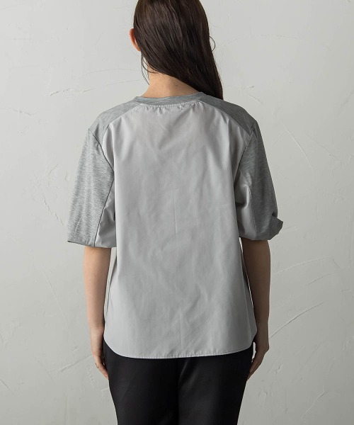 【セール】異素材コンビネーションプルオーバー（Tシャツ/カットソー）｜MAYSON GREY（メイソングレイ）